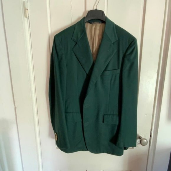 Polo Ralph Lauren Other - Polo Ralph Lauren Blazer Mens Green Jacket 38RBrass Buttons Custom Made